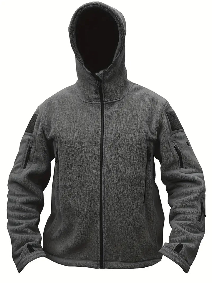 Drune | Tactical Hoodie Jacke - Mehrfach-Taschen-Design - Fleece-Futter - Outdoor-Leistung