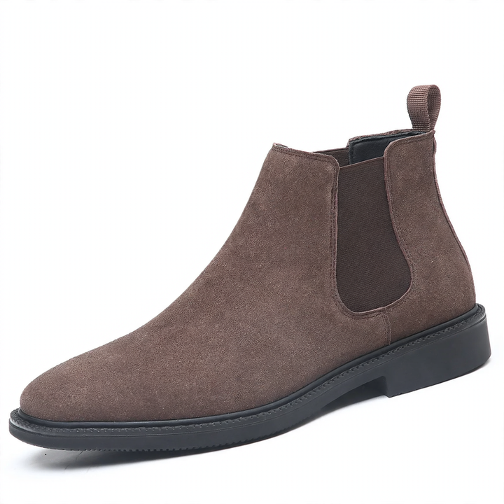 Herren-Chelsea-Stiefel aus Echtleder, gefüttert