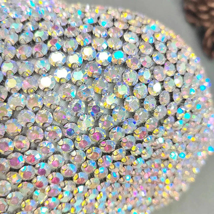 Drune | Top sexy mit V-Ausschnitt im Bustier-Stil mit leichten Diamanten