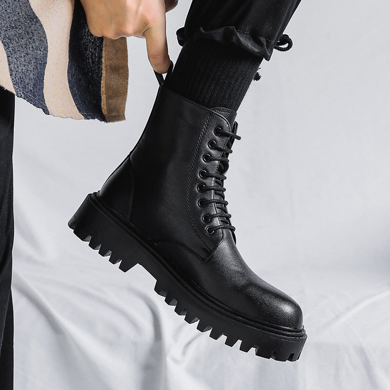 Klassische Herren-Stiefel, schwarz