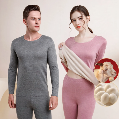Thermo-Unterwäscheset für Damen und Herren, Rundhals