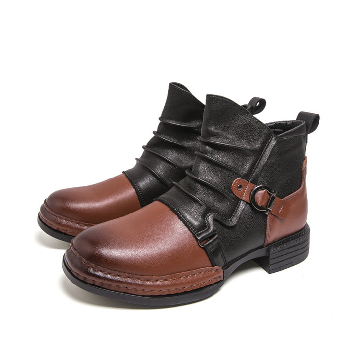 Herren-Stiefeletten im Cowboy-Stil, Kunstleder, elegant