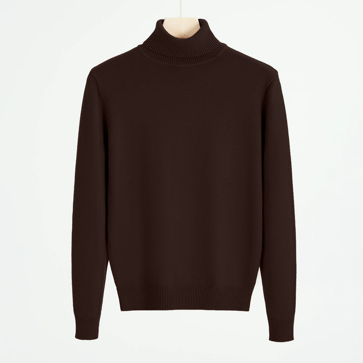 Herren-Strickpullover mit Rollkragen, warm