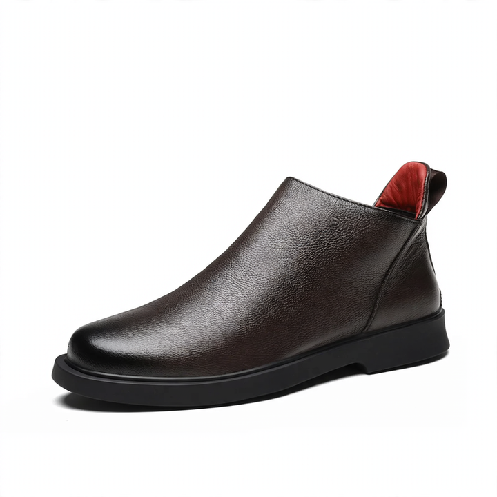 Herren-Chelsea-Stiefel aus Narbenleder