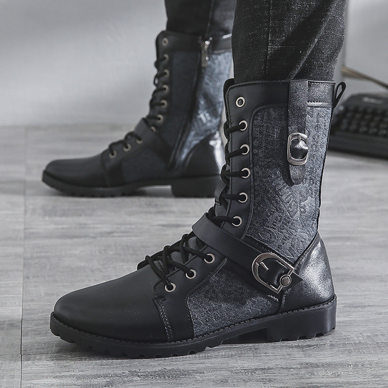 Herren-Stiefeletten im britischen Stil, gefüttert