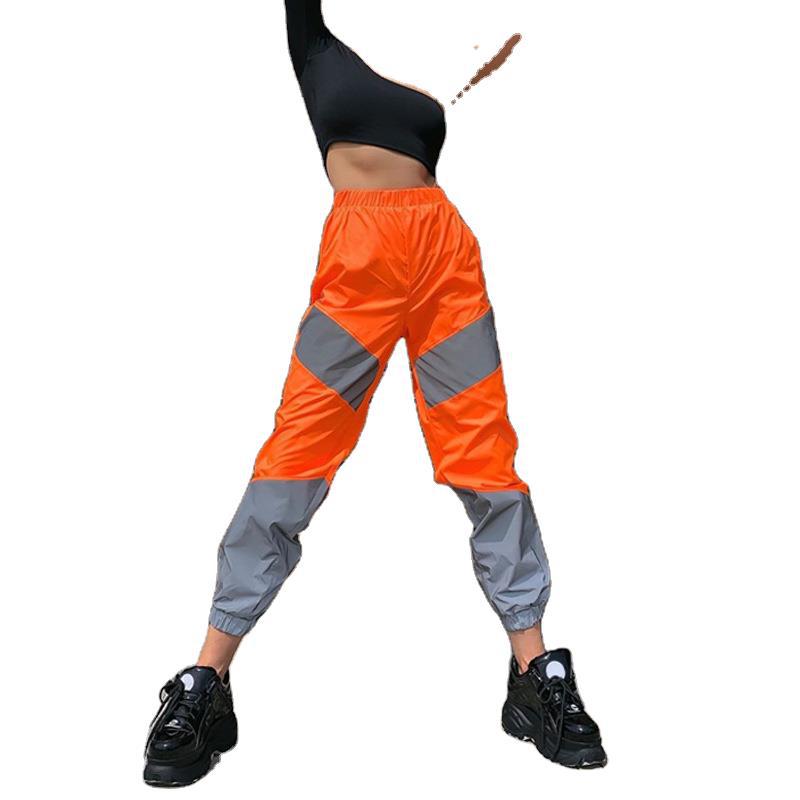 Damen Sportliche Cargo-Hose mit elastischem Bund und reflektierenden Akzenten Drune