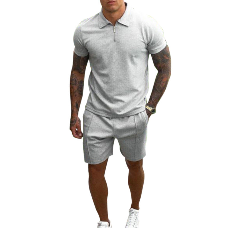 Herren Poloshirt und Shorts Set Drune