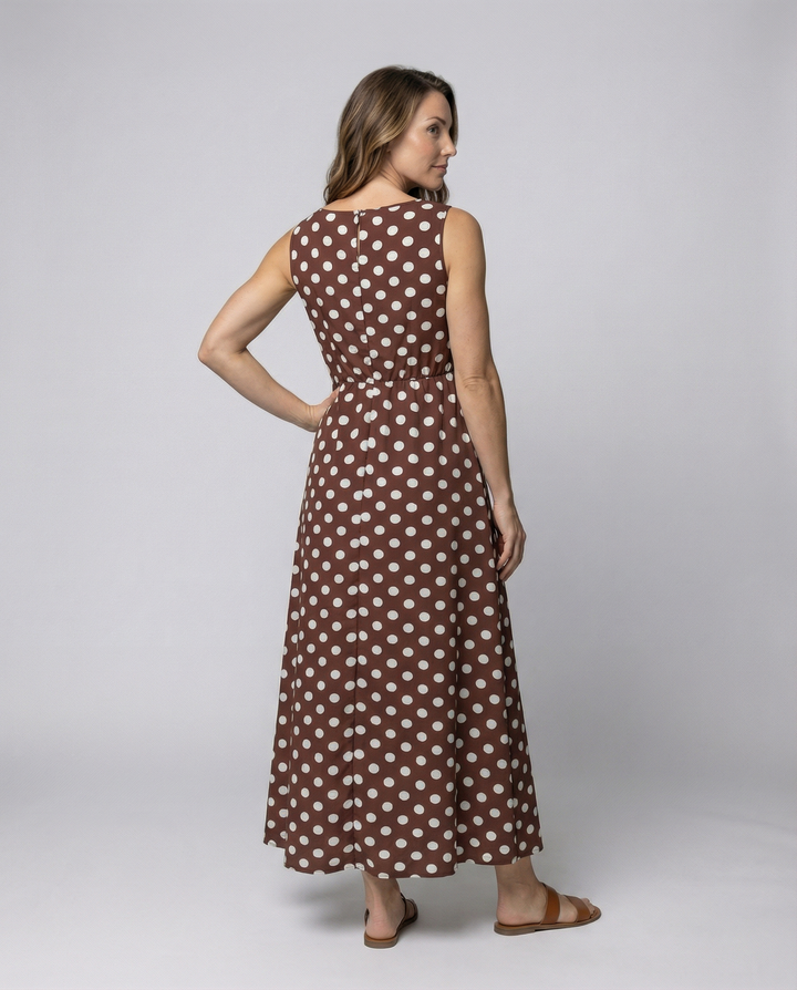 Drune | Elegantes Sommerkleid mit Pünktchen