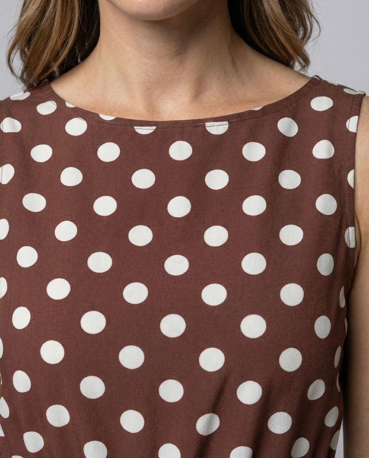 Drune | Elegantes Sommerkleid mit Pünktchen