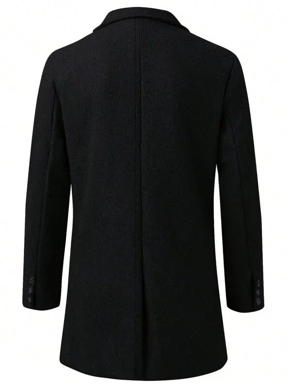 Drune | Herren Winter Trenchcoat - Klassischer Knopfverschluss