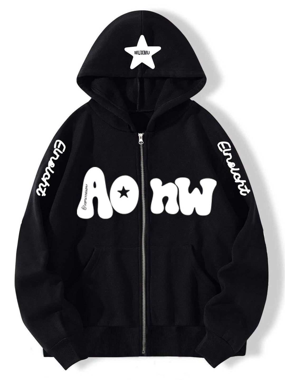 Drune | oversized Hoodie mit Buchstabenprint