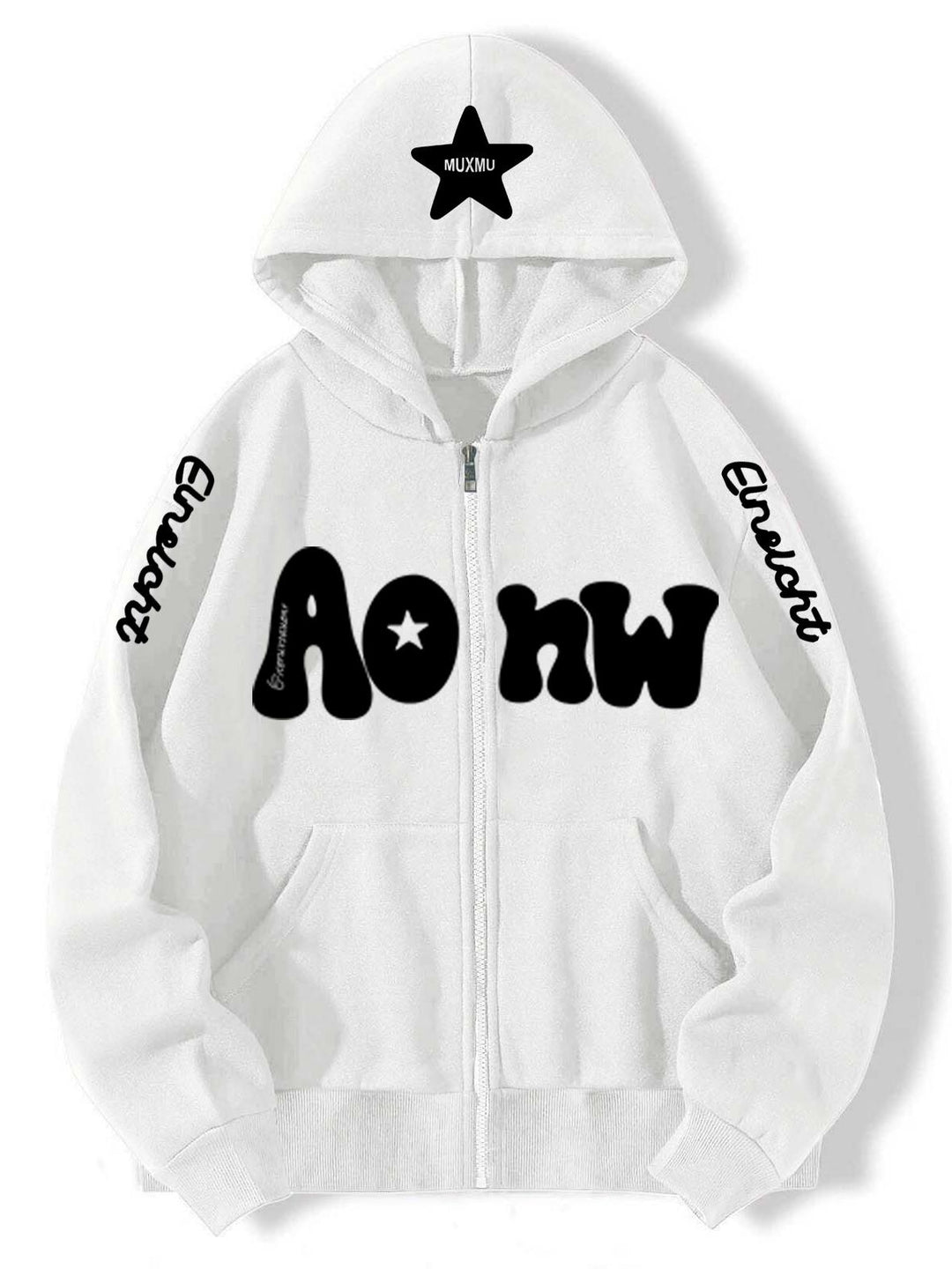 Drune | oversized Hoodie mit Buchstabenprint