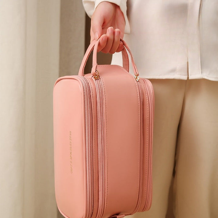Drune PU-Leder Kosmetiktasche mit U-förmigem Design