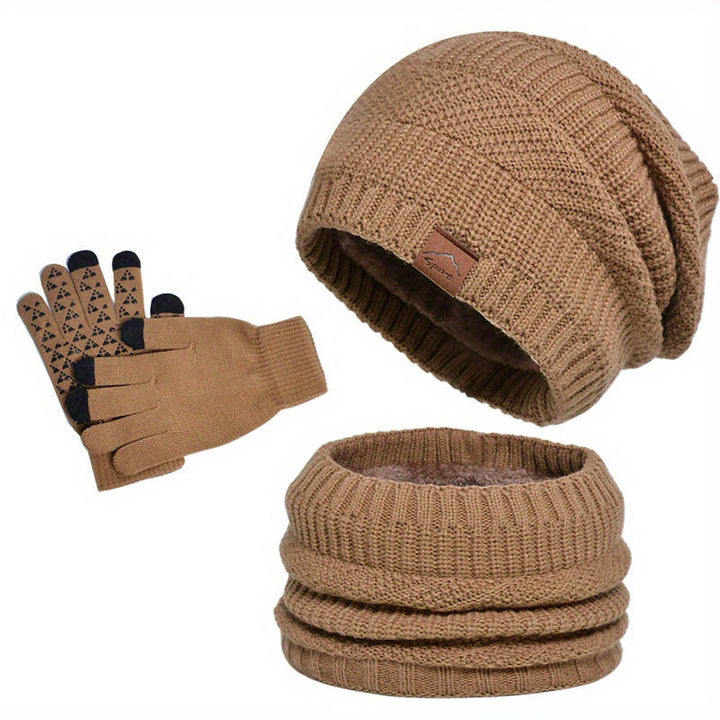 Drune - Freizeit Winter Plüsch 3-teiliges Set für Männer