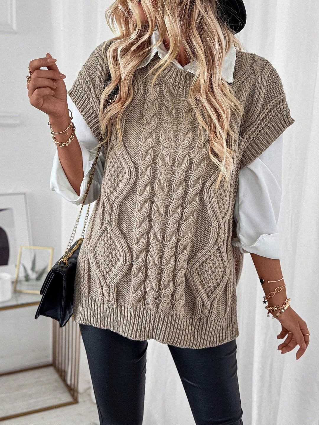 Drune | Bequemes Damen Strickgilet mit Lockerer Passform