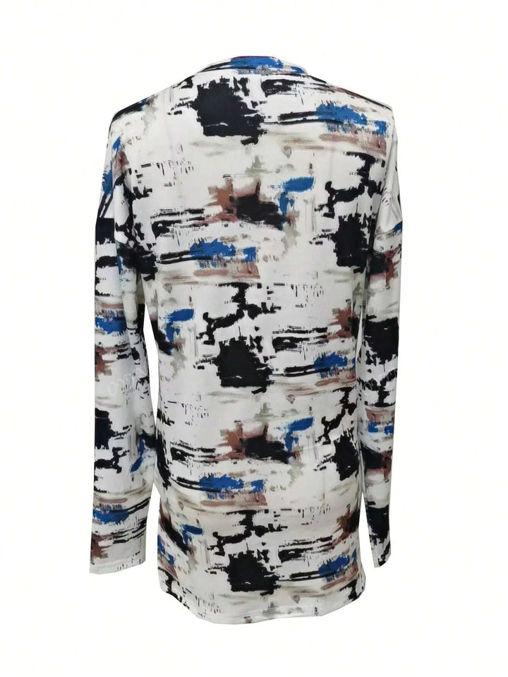 Drune | Damen Digitaldruck Langarm-T-Shirt