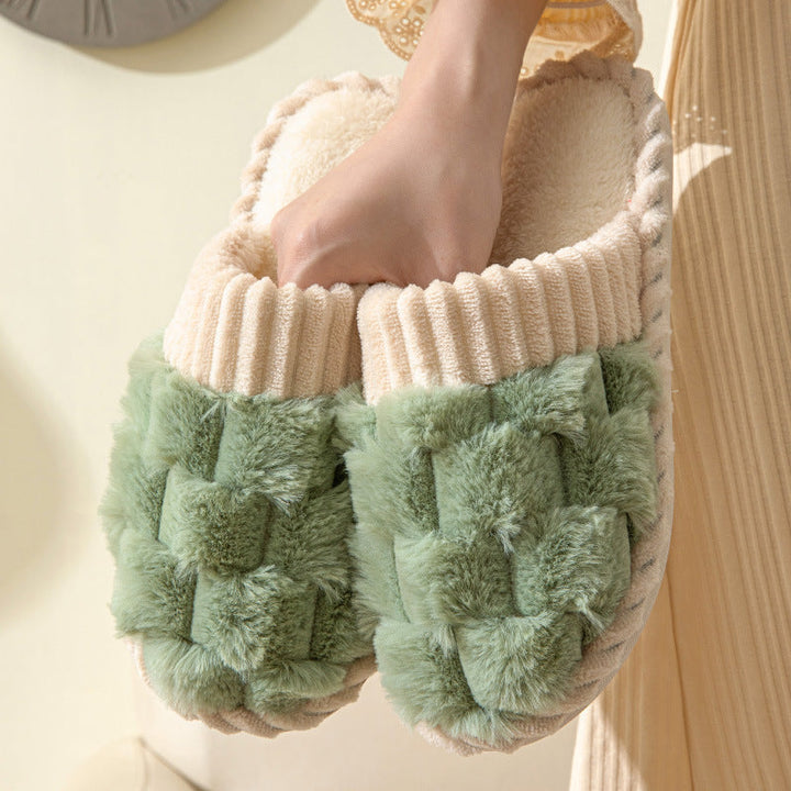 Drune | Bequeme Damen Hausschuhe mit Pelzfutter