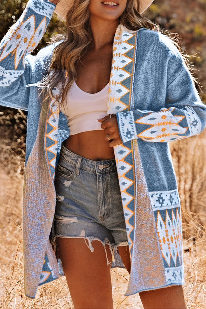Drune | Lässiger Street Colorblock Pocket Weben Kontrast Cardigan Kragen Oberbekleidung