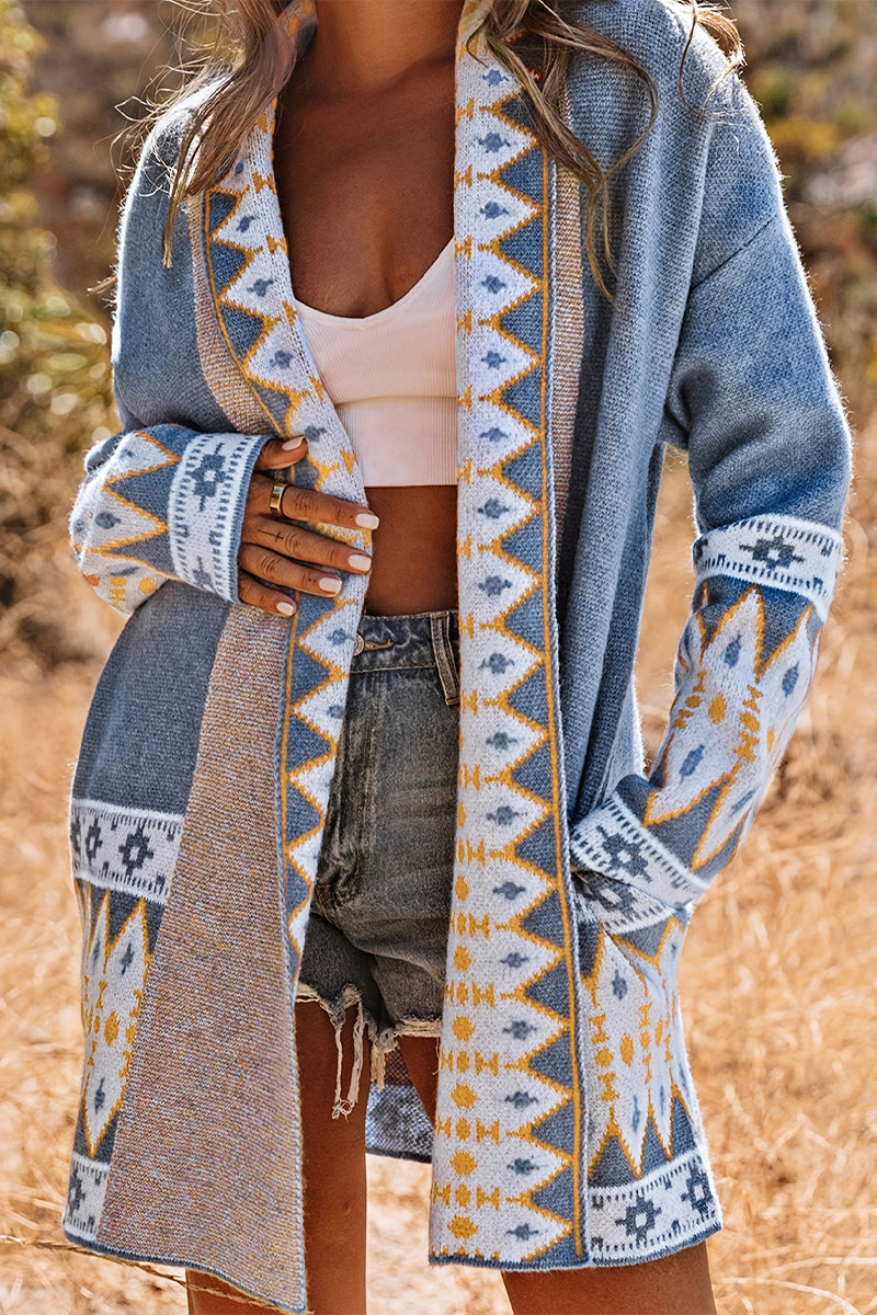 Drune | Lässiger Street Colorblock Pocket Weben Kontrast Cardigan Kragen Oberbekleidung
