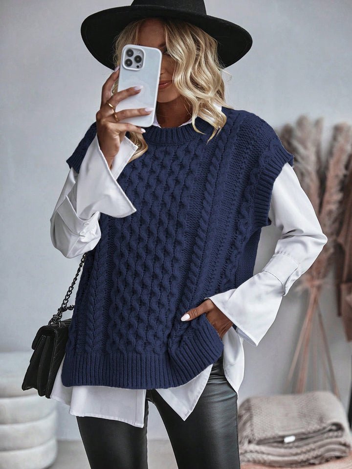 Drune | Bequemes Damen Strickgilet mit Lockerer Passform