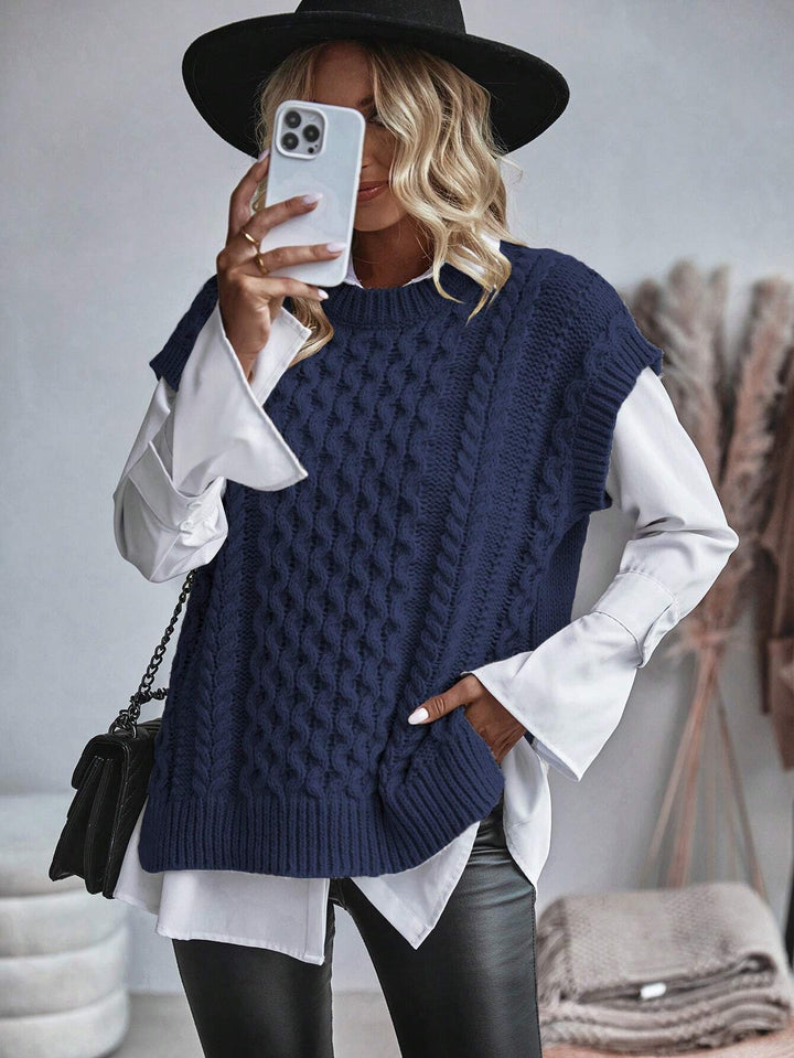 Drune | Bequemes Damen Strickgilet mit Lockerer Passform