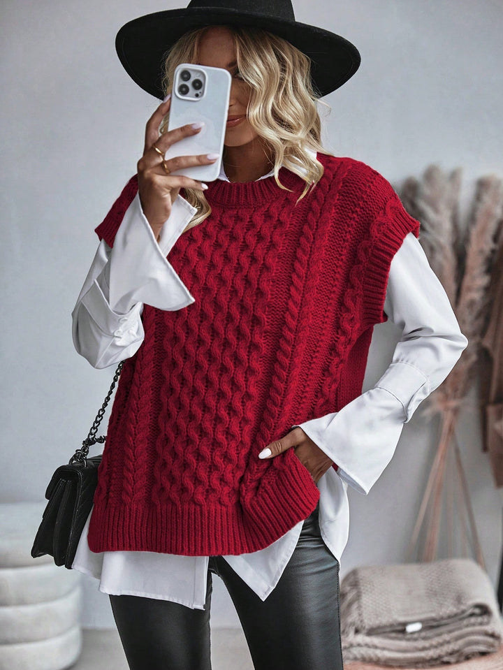 Drune | Bequemes Damen Strickgilet mit Lockerer Passform