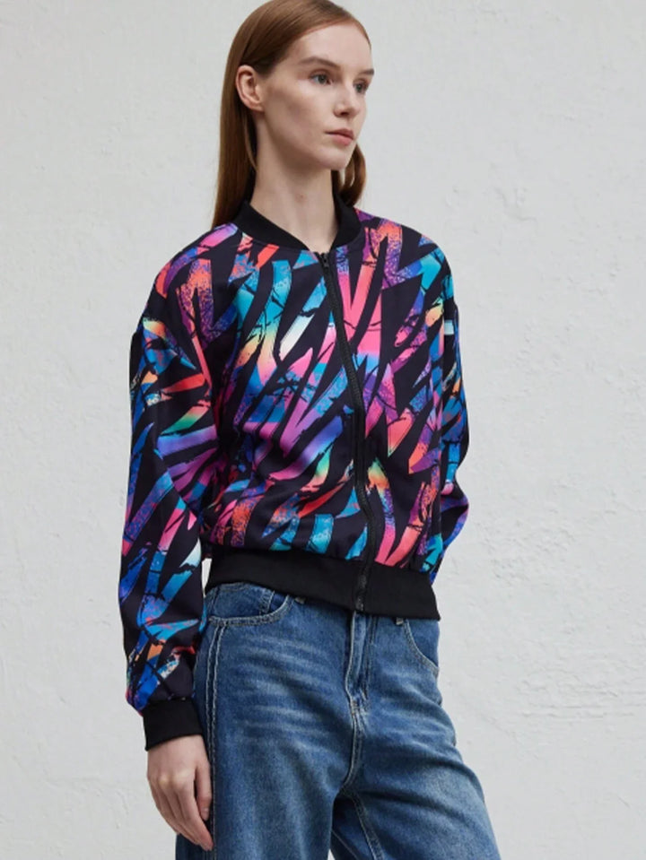Drune | Herbst Winter Freizeit Druckjacke