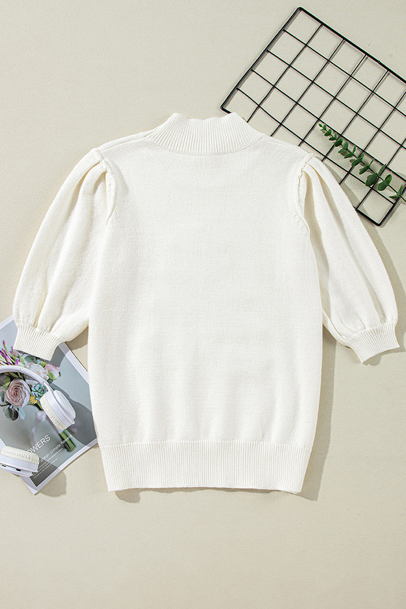 Drune | Lässige Rollkragenpullover mit Weihnachtsbaum-Pailletten-Patchwork