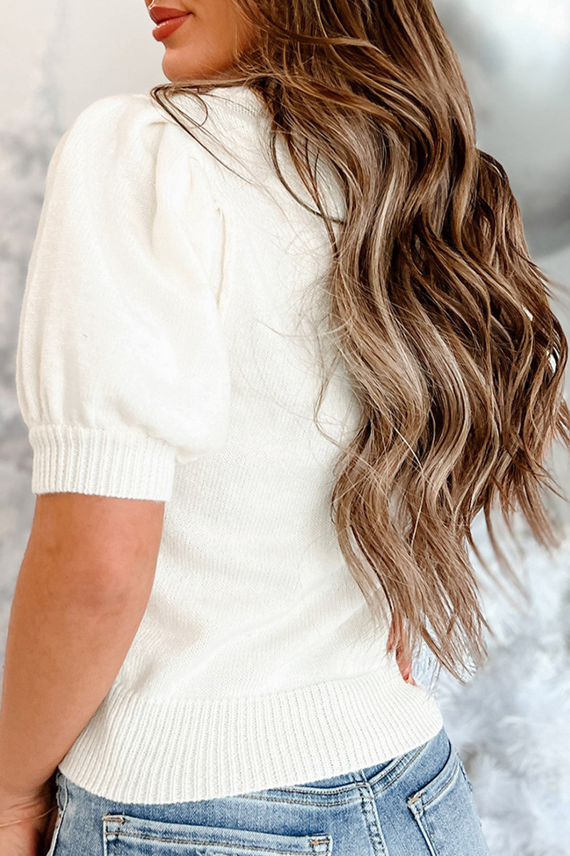Drune | Lässiger Weihnachtsbaum Pailletten Patchwork Halber Turtleneck Pullover