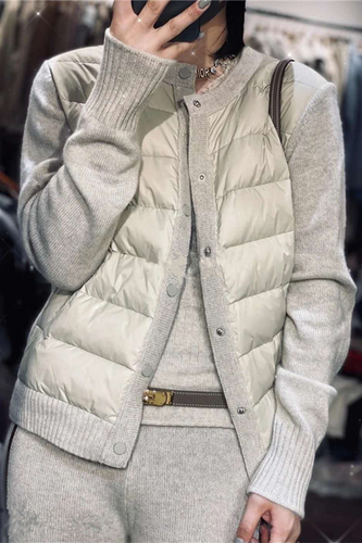 Drune | Freizeit Winter Daunen Grau Jacke für Frauen
