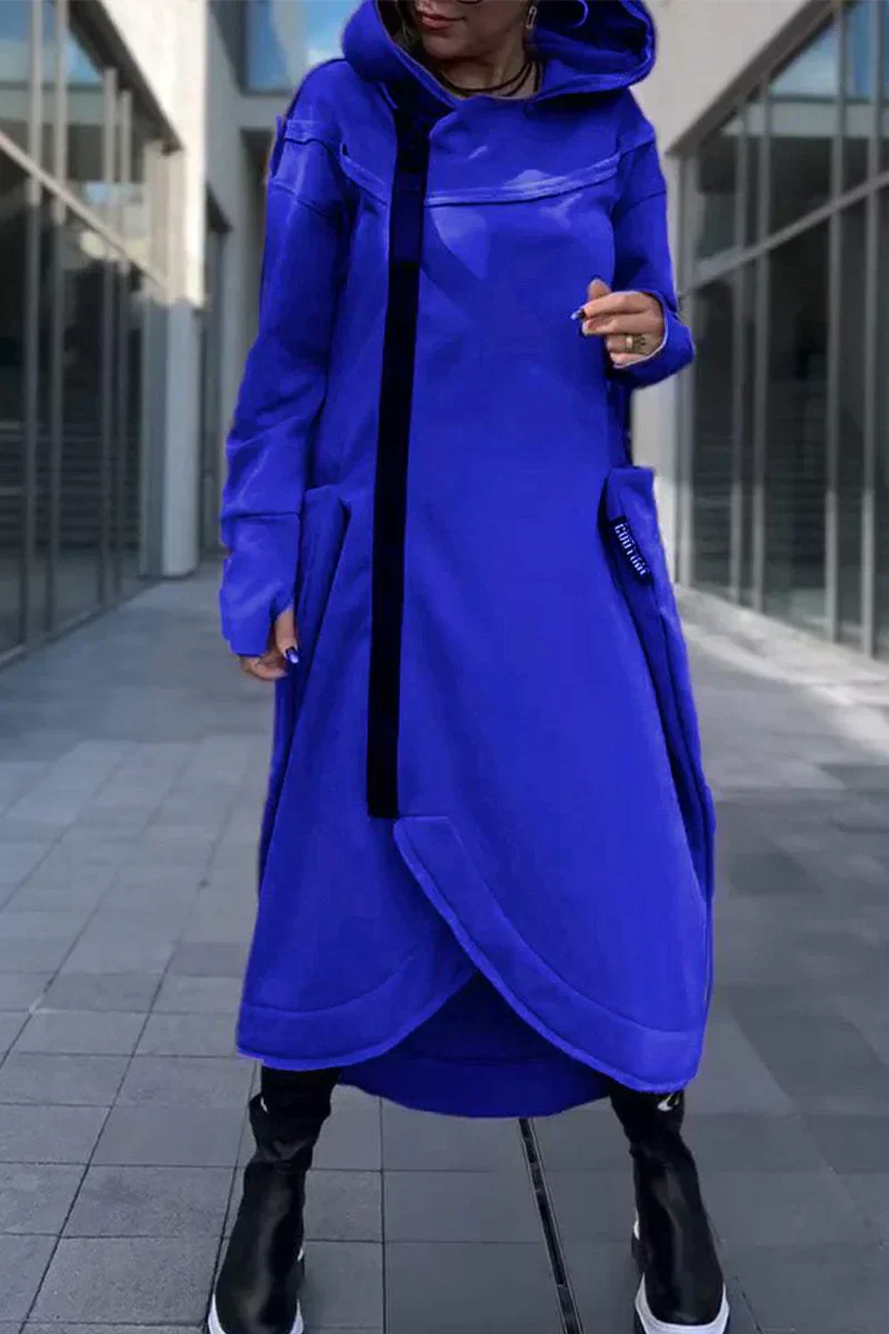 Drune | Langes Hoodie-Kleid mit modernem Schnitt
