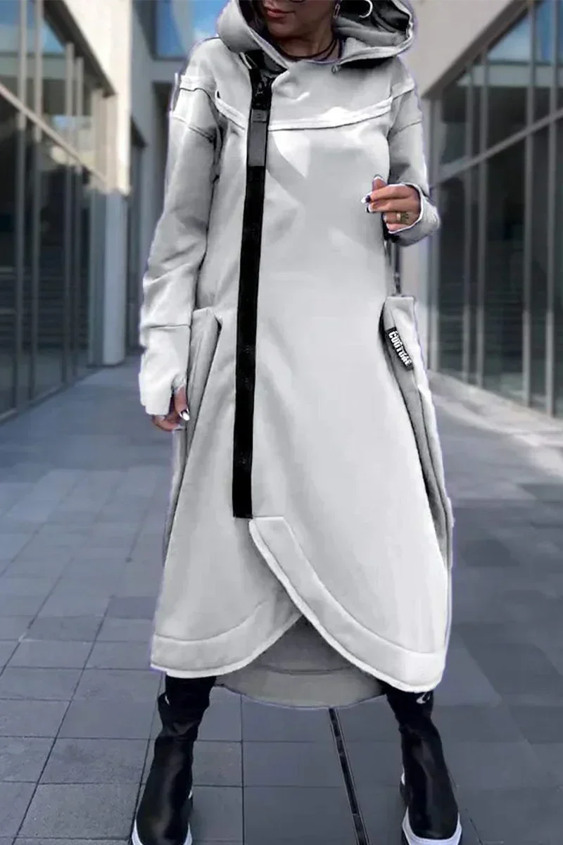 Drune | Langes Hoodie-Kleid mit modernem Schnitt