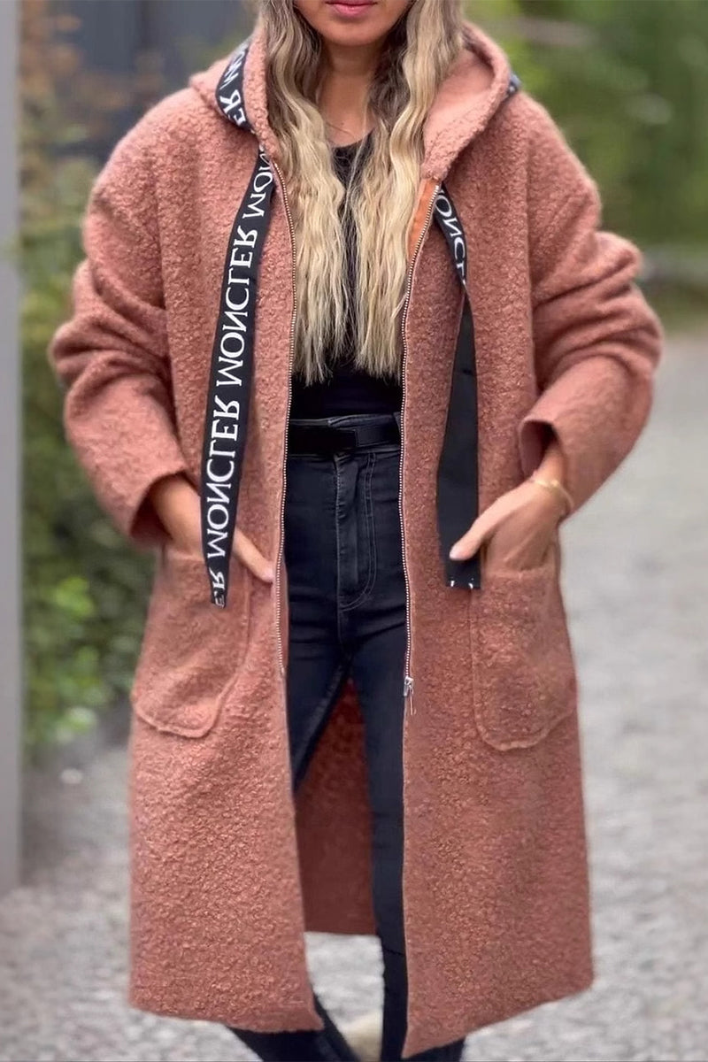 Drune | Lässige Taschen Patchwork Reißverschluss Kapuzenjacke - 6 Farben