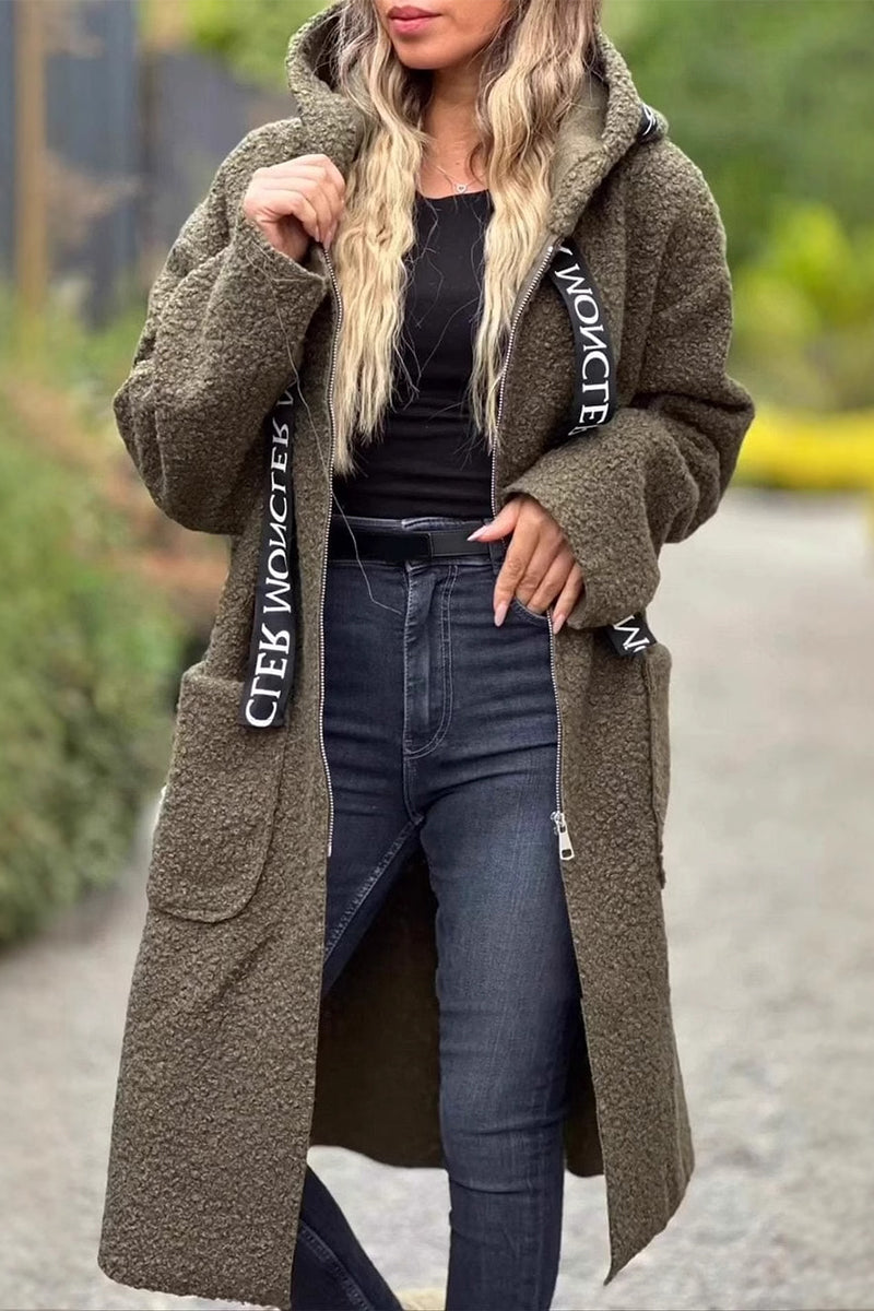 Drune | Lässige Taschen Patchwork Reißverschluss Kapuzenjacke - 6 Farben