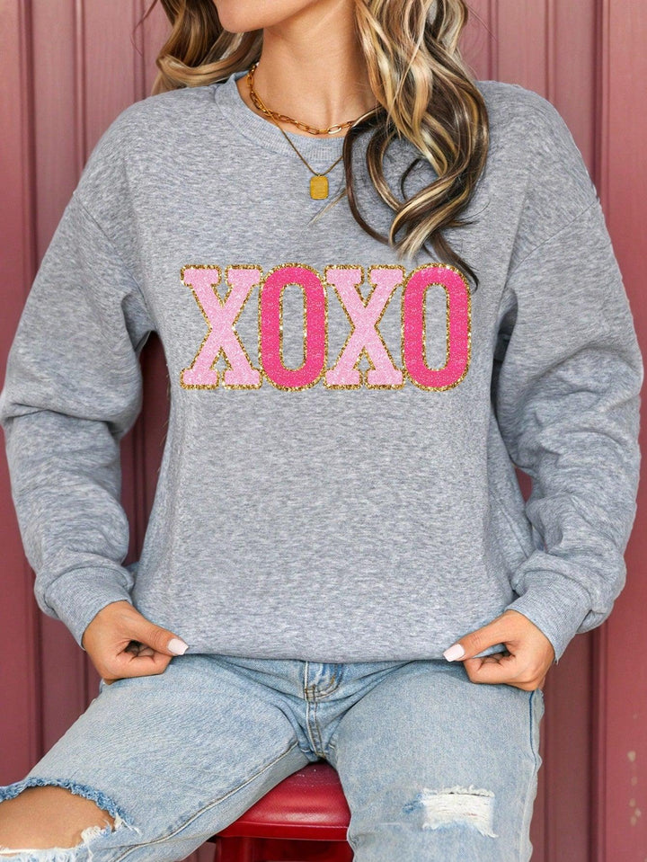 Drune | Gestreiftes Sweatshirt mit Rosa Details für Damen