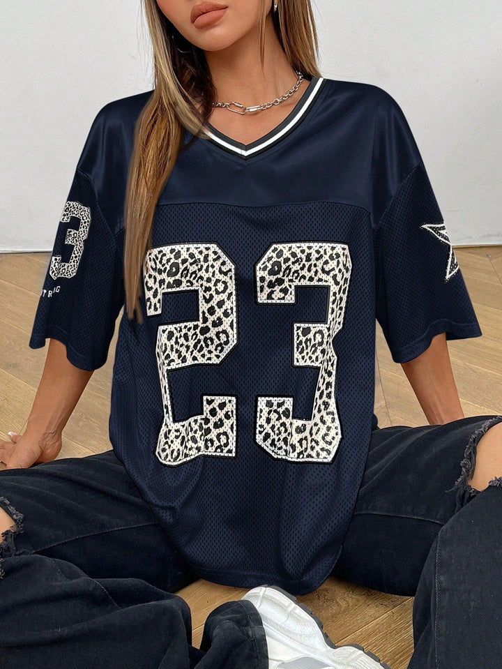 Drune | Jersey Shirt Mit Animal Print Sportlich, Trendy & Streetstyle Ready