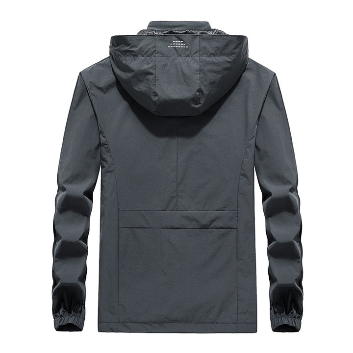Herren Performance Softshelljacke mit Kapuze, versiegelten Reißverschlüssen und reflektierenden Ärmereinsätzen Drune