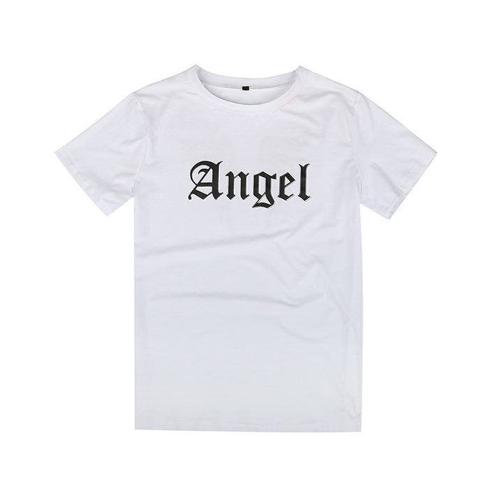 Damen T-Shirt mit kreativem Schriftzug und lässigem Schnitt Drune