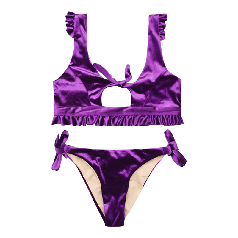 Damen Bikini-Set mit dezentem Cut-Out und Rüschendetails Drune