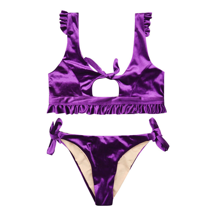 Damen Bikini-Set mit dezentem Cut-Out und Rüschendetails Drune