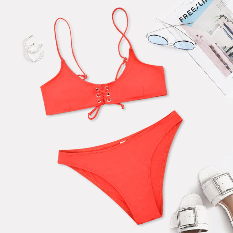 Damen Bikini mit raffiniertem Schnür-Design Drune