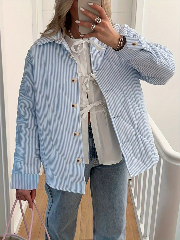 Drune | Inspiriertes Button up Zwischenjacke Damen Wasserabweisend und Stilvoll Trendige Herbstmode