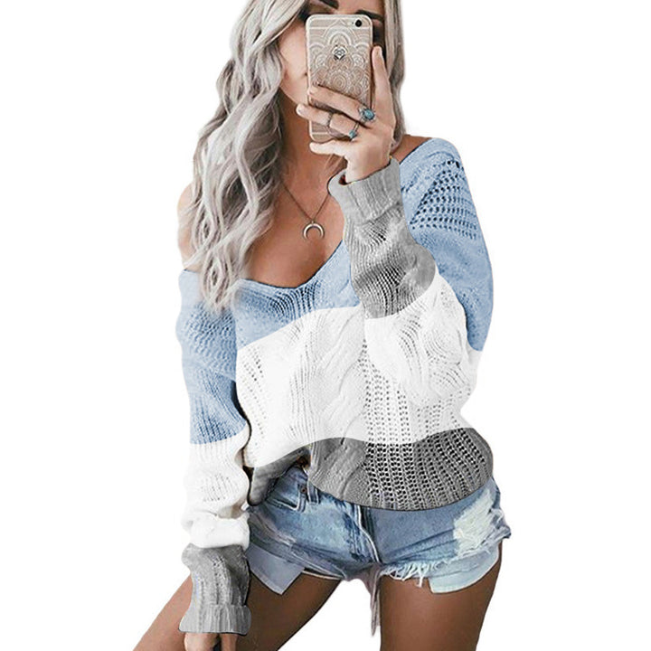 Damen Luftiger Strickpullover mit Cut-Outs und strukturiertem Design Drune