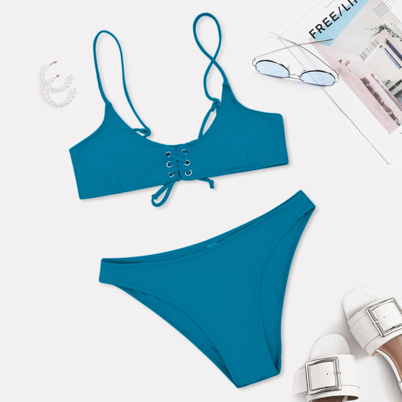 Damen Bikini mit raffiniertem Schnür-Design Drune