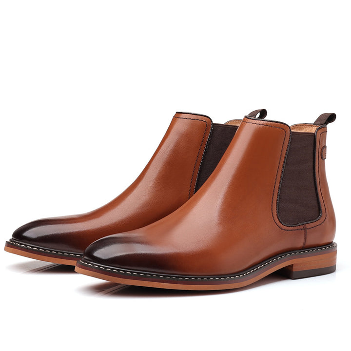 Herren-Chelsea-Boots aus echtem Leder