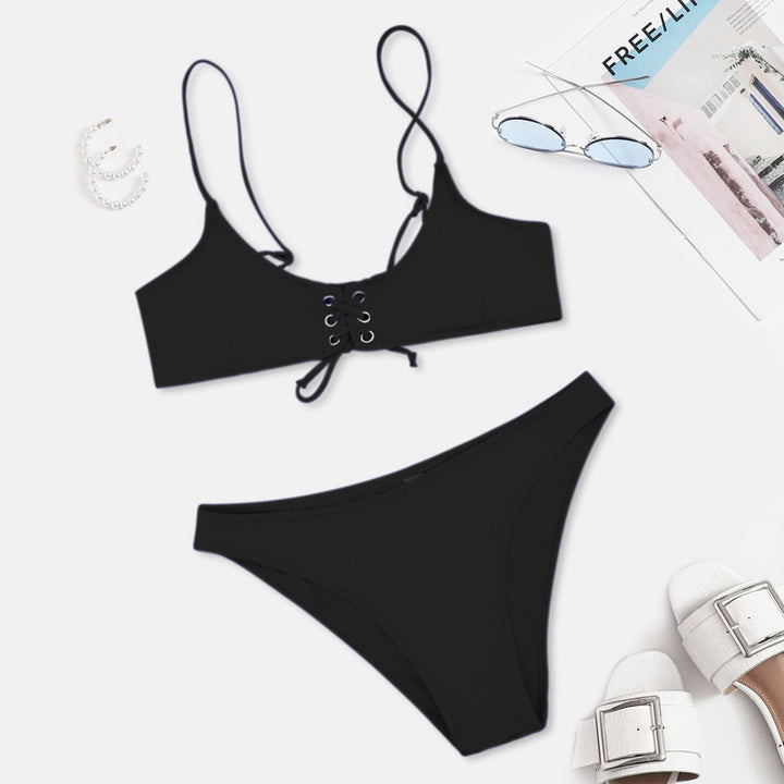 Damen Bikini mit raffiniertem Schnür-Design Drune
