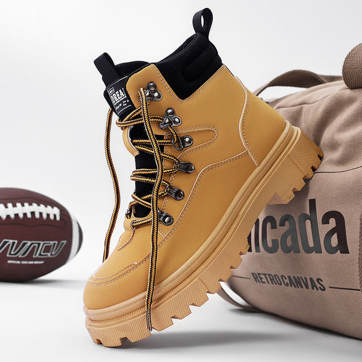Robuste Herren-Winterstiefel mit Warmfutter