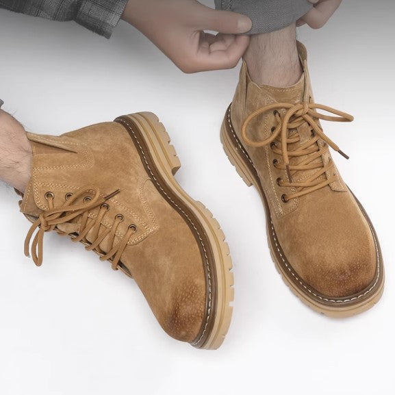 Herren-Stiefeletten aus Leder, britischer Stil