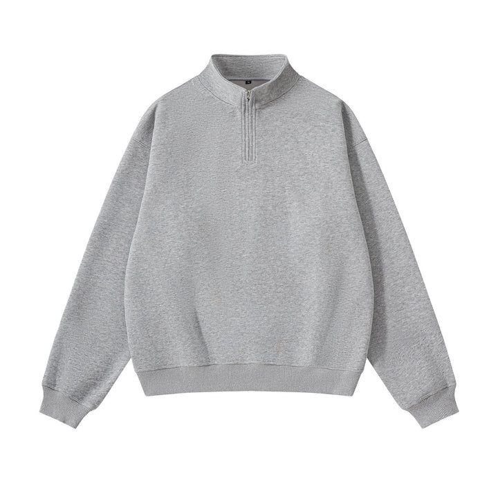 Unisex-Sweatshirt mit Reißverschluss und Stehkragen