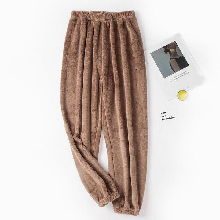 Damen-Hausanzug aus Flanell, lang und warm